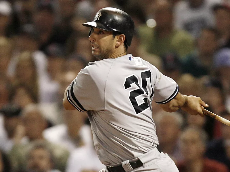 Jorge Posada follows through on hit