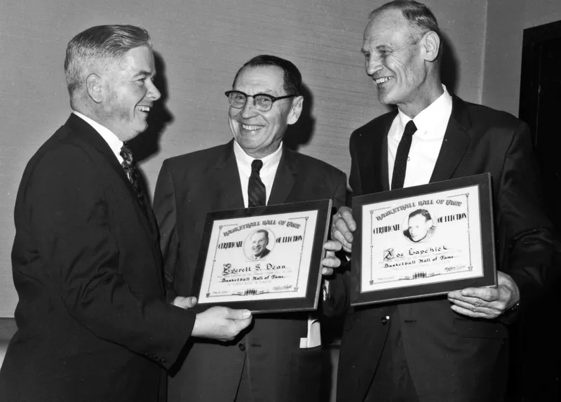 Joe Lapchick during the association's annual dinner