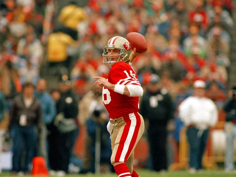 San Francisco 49ers quarterback Joe Montana