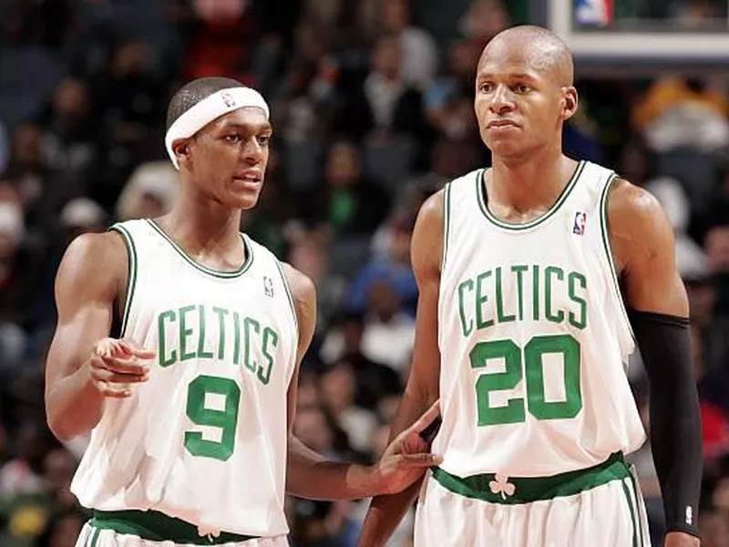 Ray Allen and Rajon Rondo