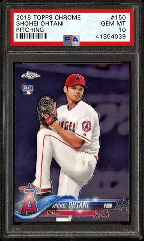 Shohei Ohtani 2018 Topps Chrome Card