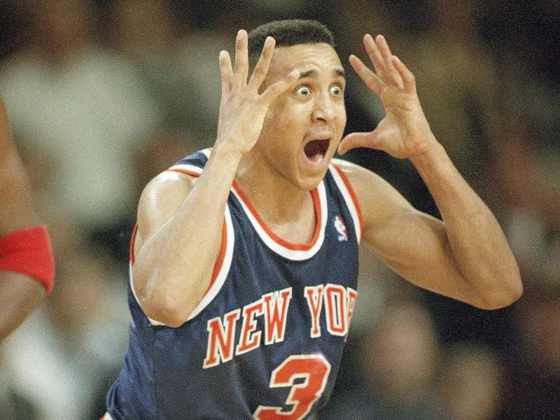 New York Knicks guard John Starks