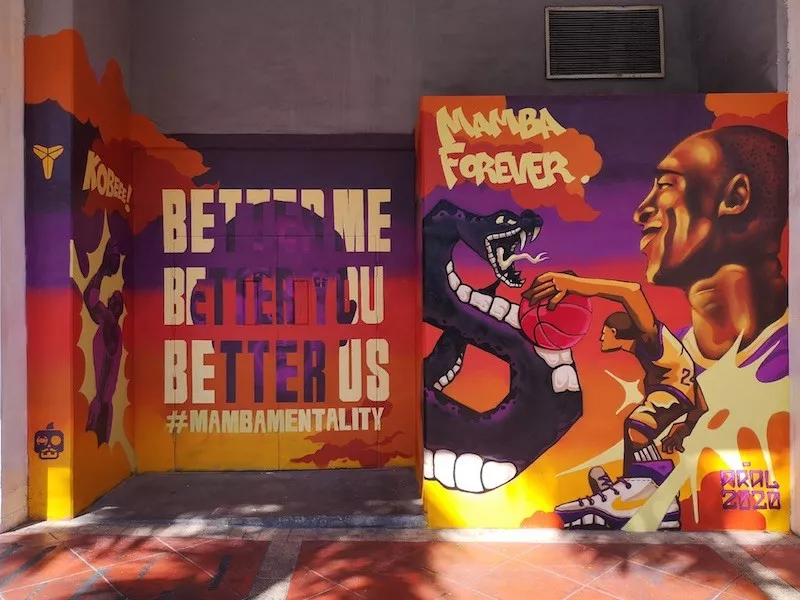 Kobe Bryant mural in Phillipines