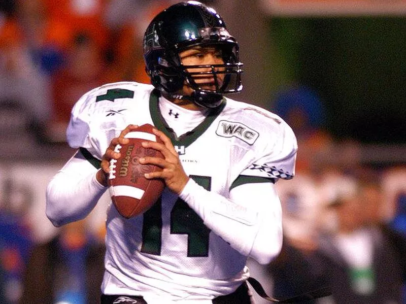 Hawaii quarterback Timmy Chang