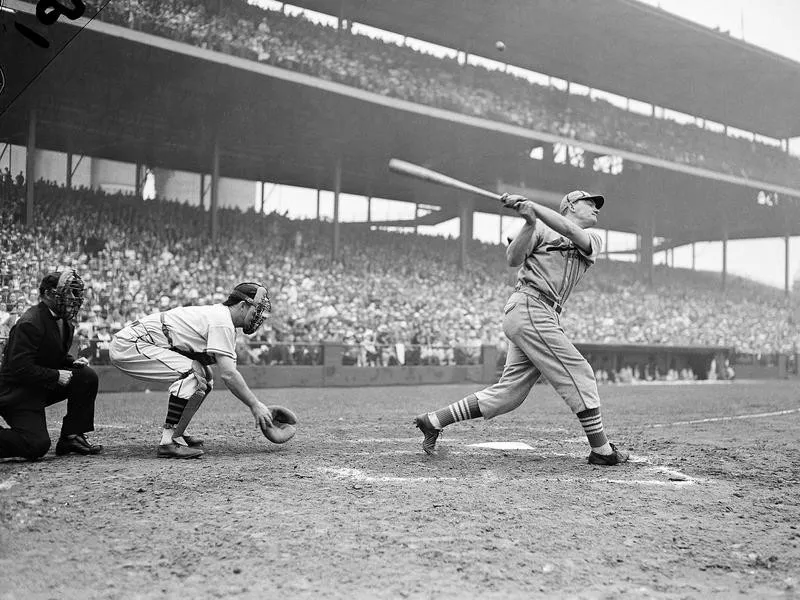 Johnny Mize at bat