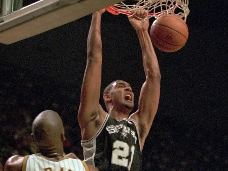 San Antonio Spurs forward Tim Duncan