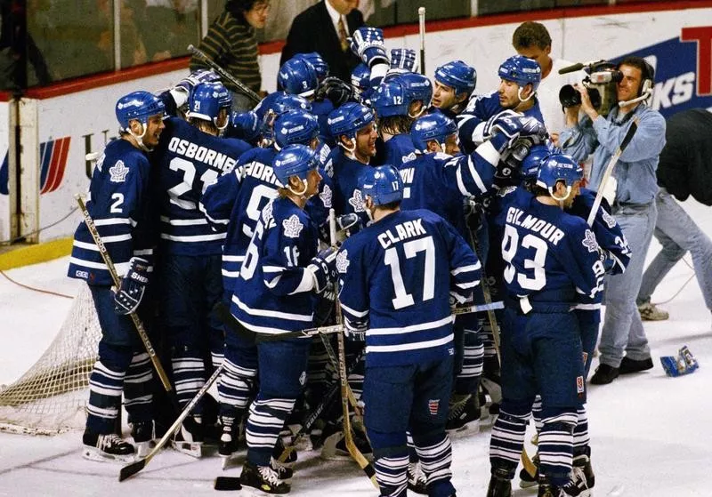 Toronto Maple Leafs celebrate