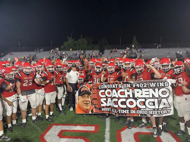 Steubenville High head coach Reno Saccoccia