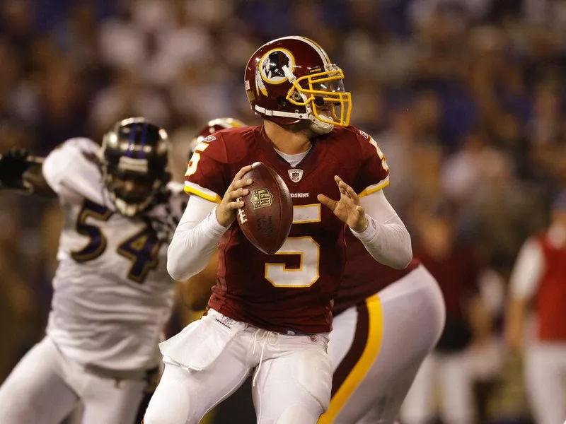 Washington Redskins quarterback Colt Brennan