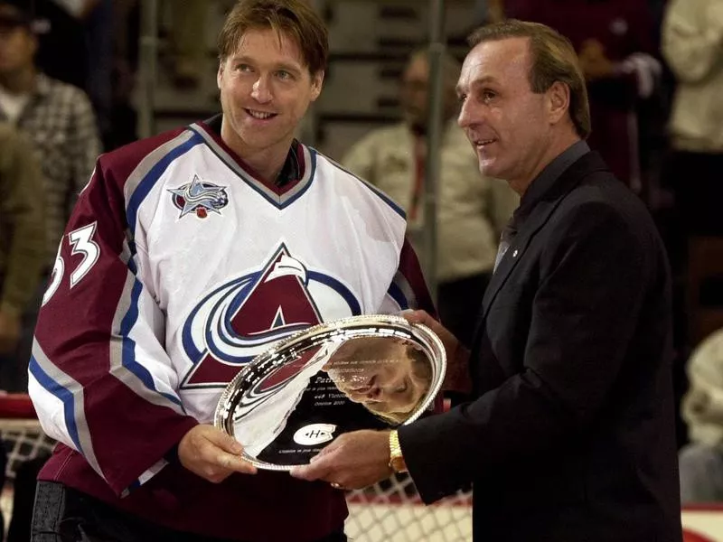 Patrick Roy and Guy Lafleur