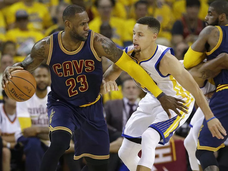 LeBron James and Stephen Curry