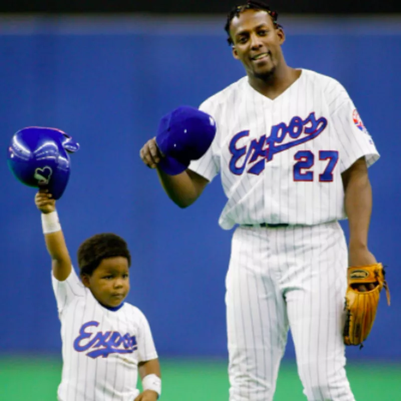 Vladimir Guerrero Jr. with father