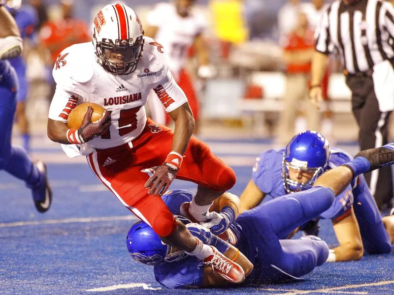 Louisiana-Lafayette running back Elijah McGuire