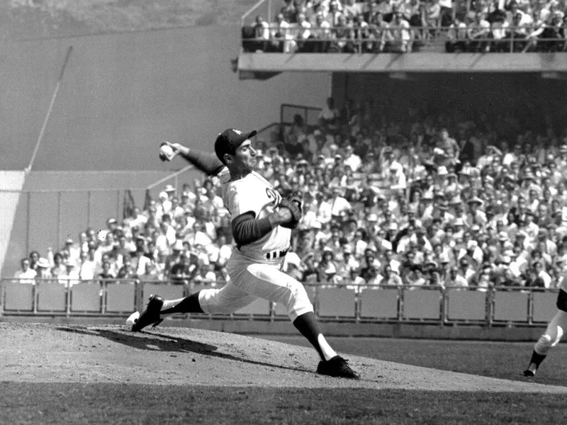 Los Angeles Dodgers pitcher Sandy Koufax