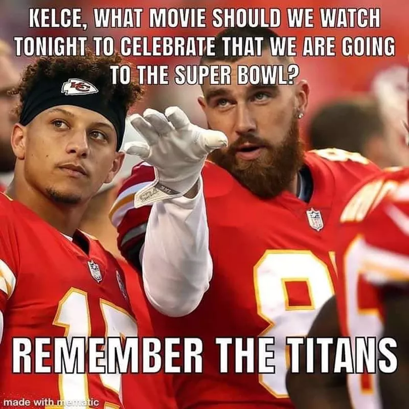 Patrick Mahomes, Travis Kelce meme