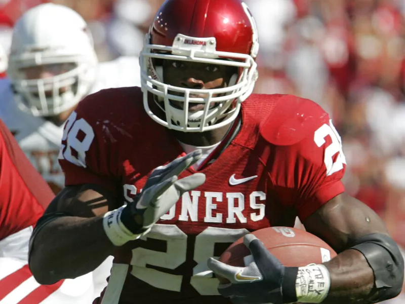 Oklahoma running back Adrian Peterson