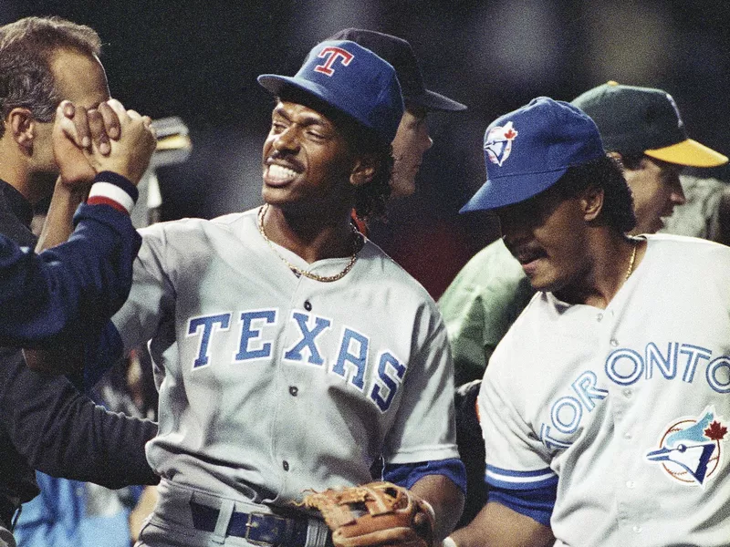 Julio Franco smiling