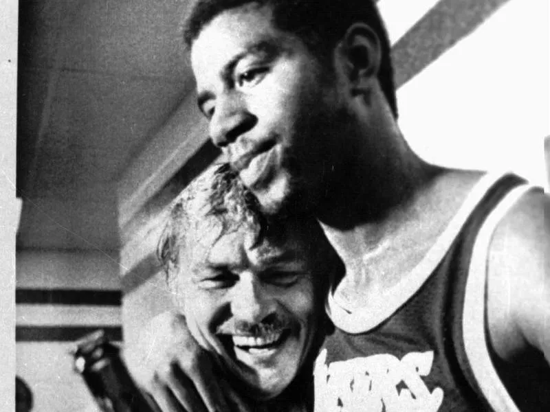 Magic Johnson, Jerry Buss