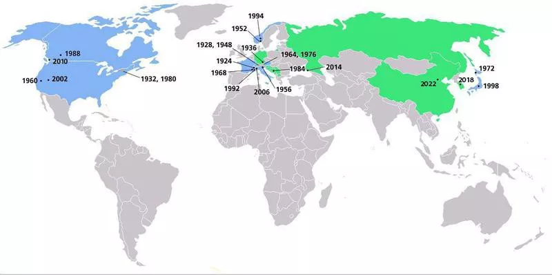 Winter Olympics host cities