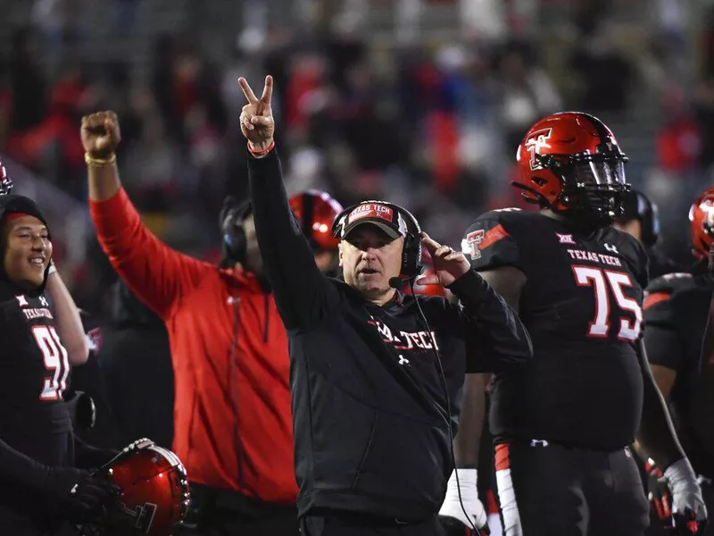 Texas Tech head coach Joey McGuire