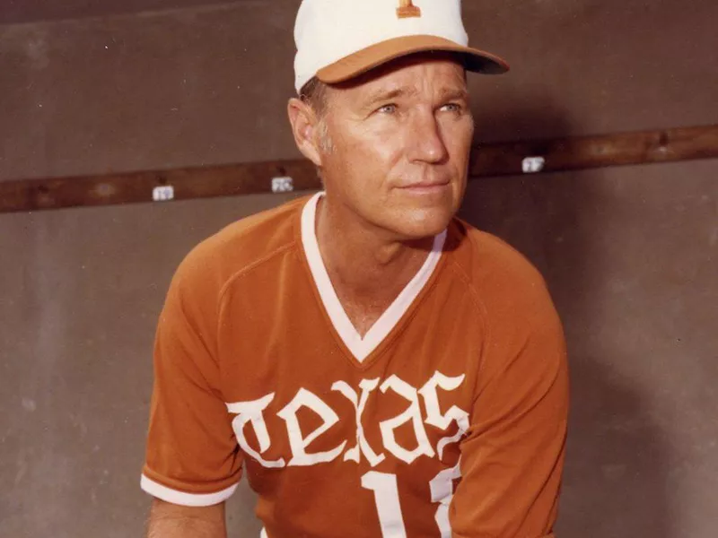 Texas head coach Cliff Gustafson