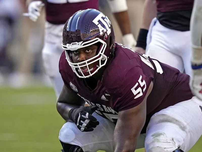 Texas A&M offensive lineman Kenyon Green