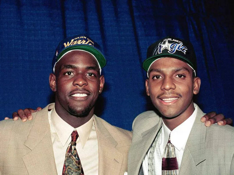 Chris Webber, Penny Hardaway at the1993 NBA draft