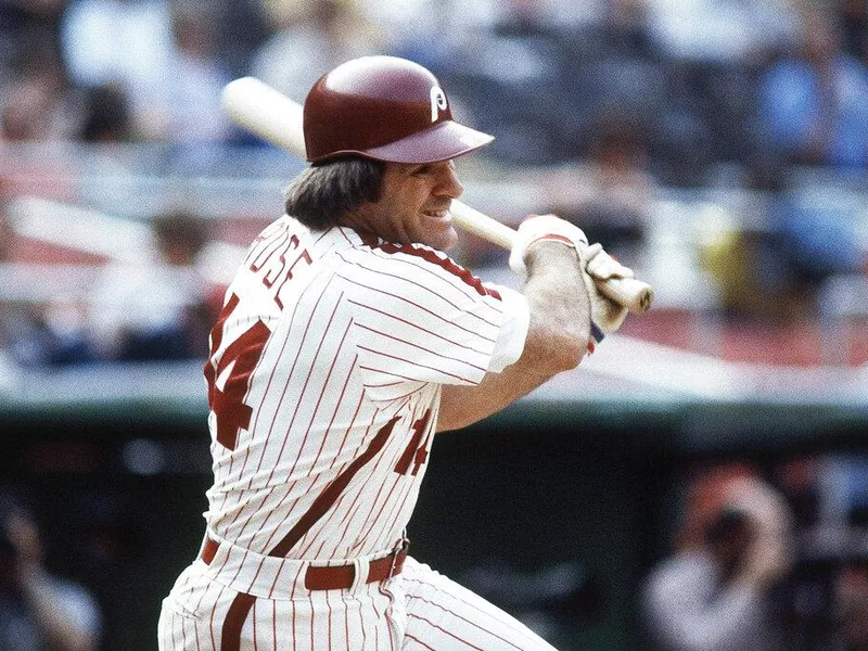 Philadelphia Phillies batter Pete Rose