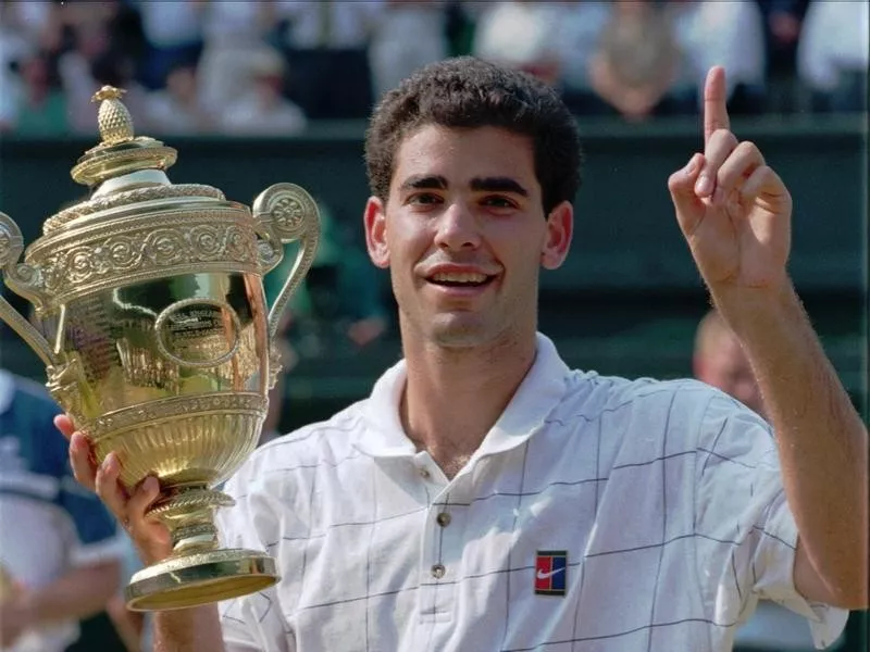 American tennis player Pete Sampras