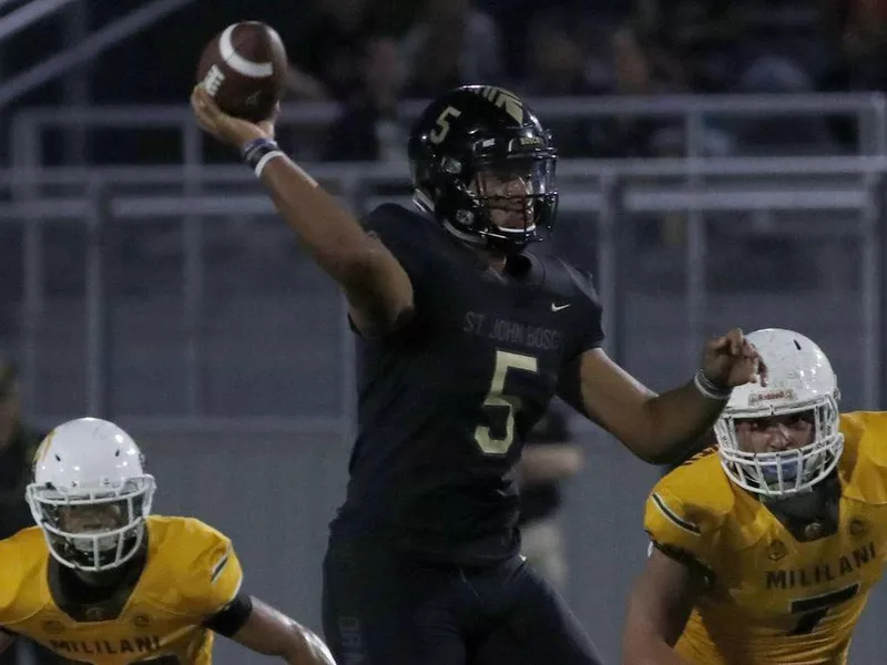 St. John Bosco High School quarterback D.J. Uiagalelei