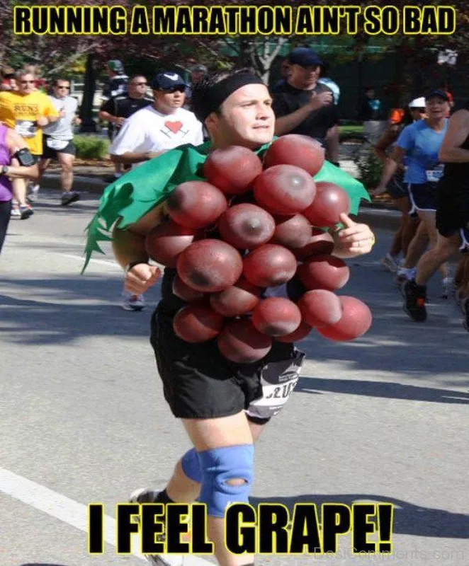 Running a marathon meme