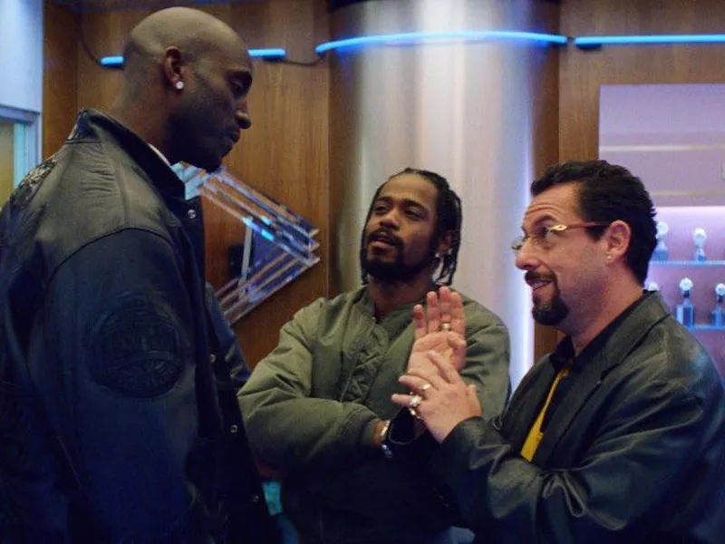 Kevin Garnett, LaKeith Stanfield, Adam Sandler in Uncut Gems