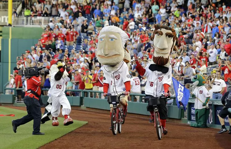 Presidents Race at Nationals Park