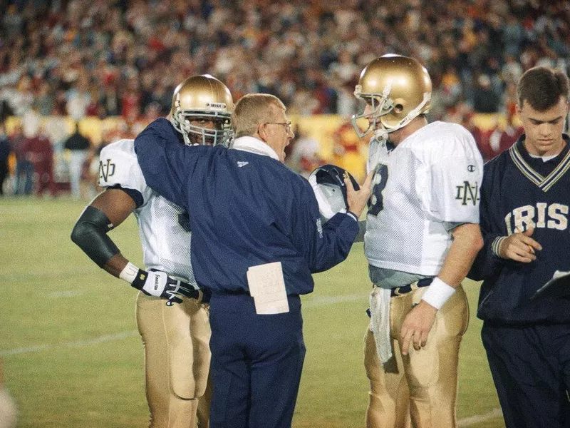 Notre Dame quarterback Ron Powlus