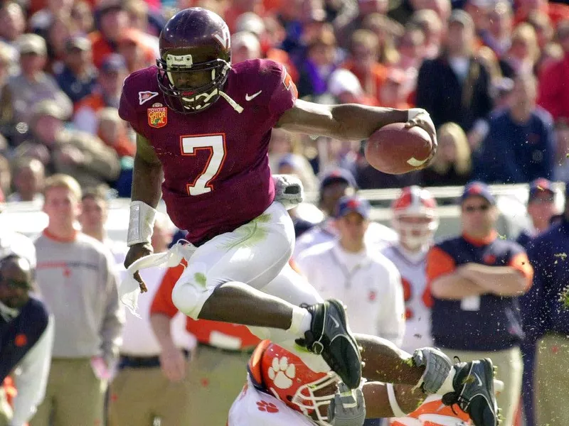 Virginia Tech quarterback Michael Vick