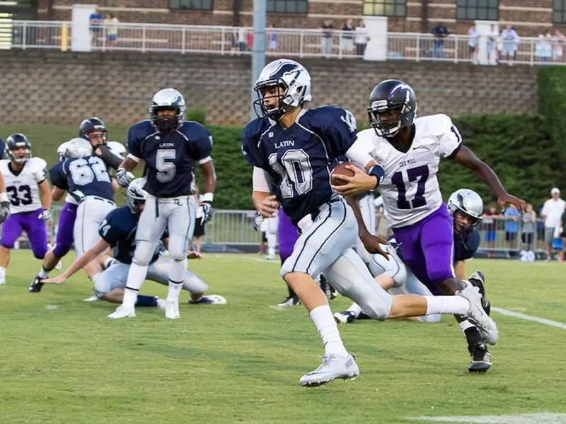 Charlotte Latin quarterback Daniel Jones