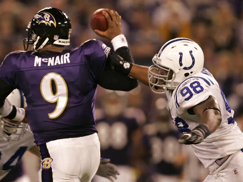 Robert Mathis and Steve McNair