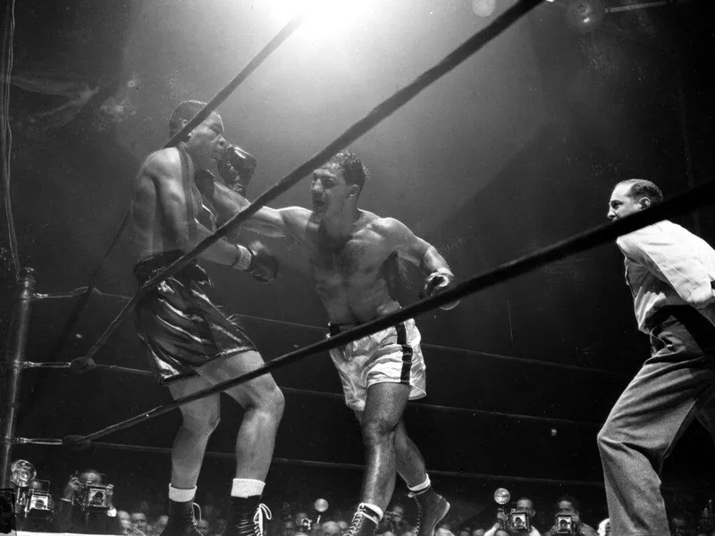 Joe Louis and Rocky Marciano