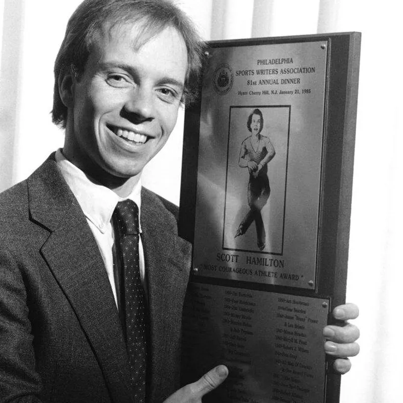 Scott Hamilton gold medalist figure skater