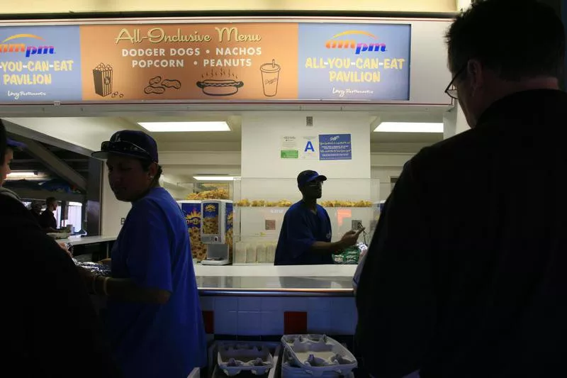 All-you-can-eat food stand