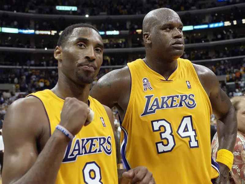 Kobe Bryant and Shaquille O'Neal