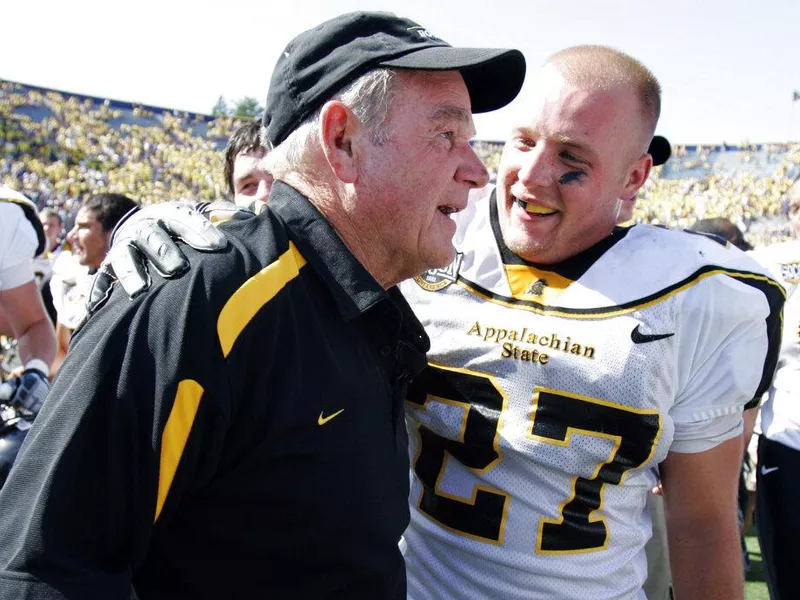 Appalachian State's Jerry Moore and Cam Speer