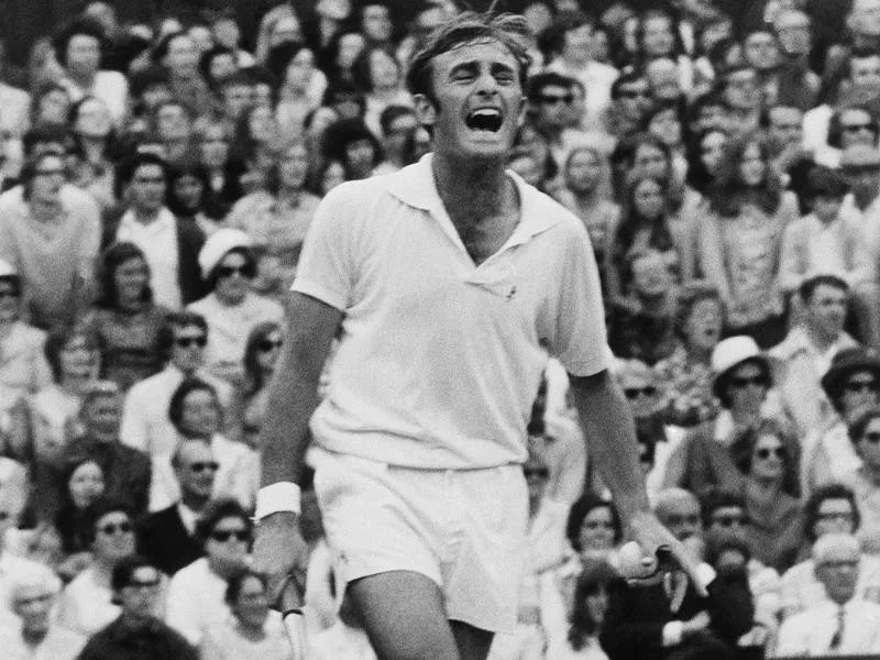 Australian tennis player John Newcomebe