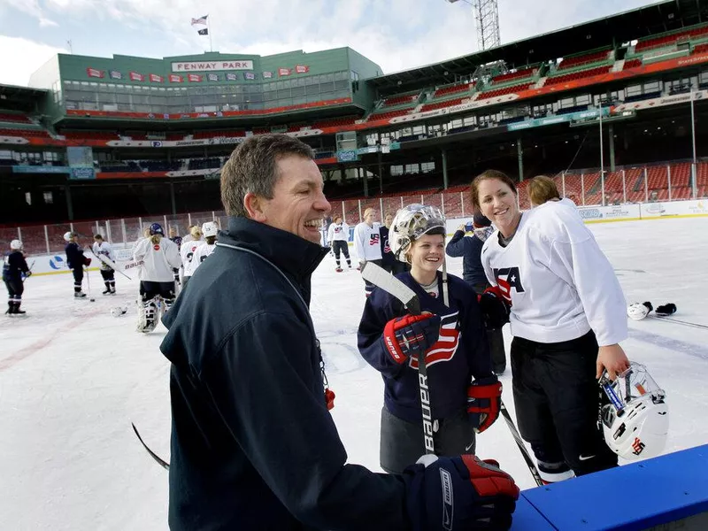 Mark Johnson at Fenway Park