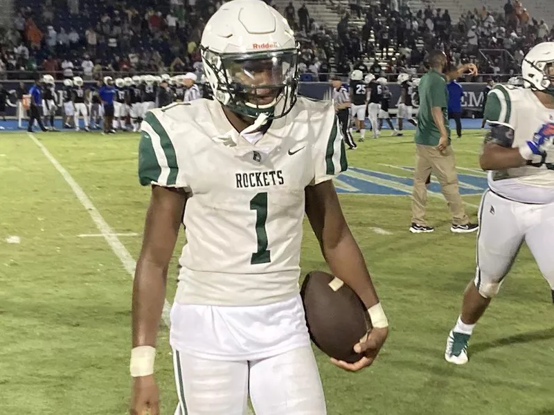 Miami Central quarterback Keyone Jenkins