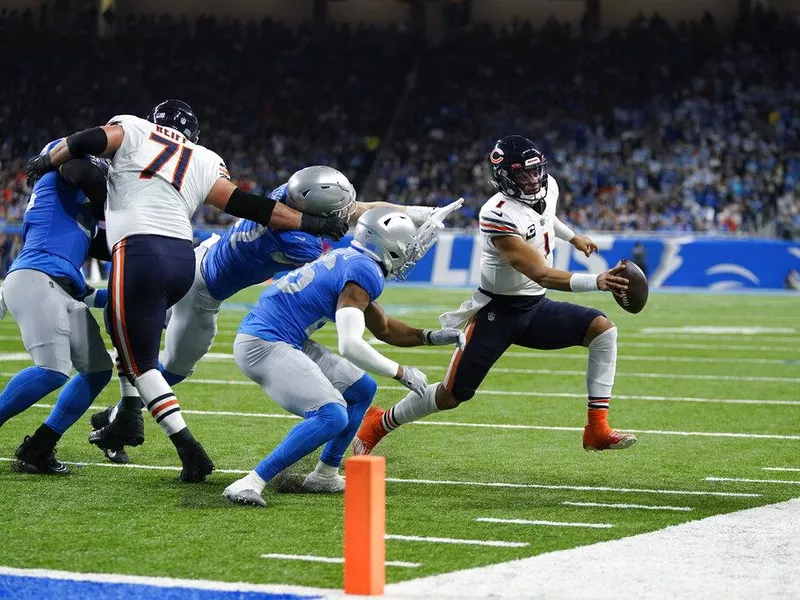 Chicago Bears quarterback Justin Fields