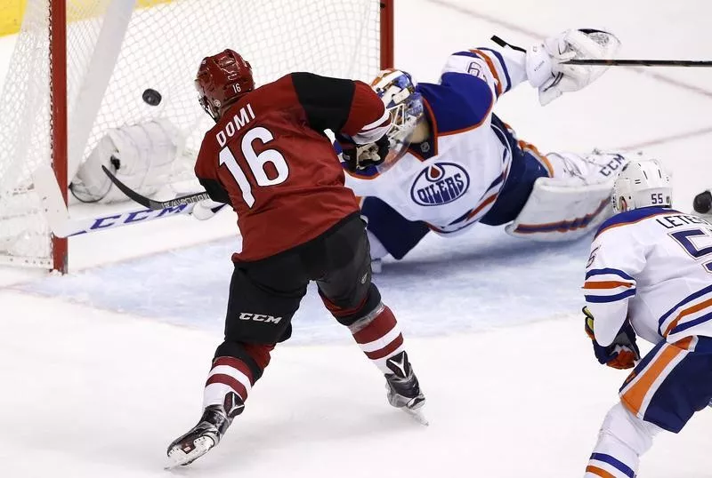 Max Domi scores goal against Edmonton Oilers