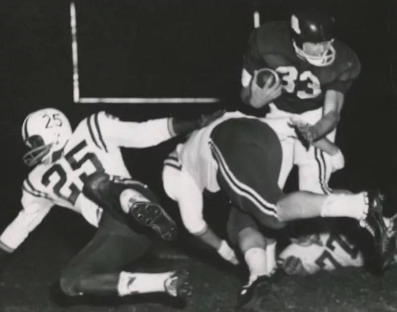 Bobby Burnett with the ball