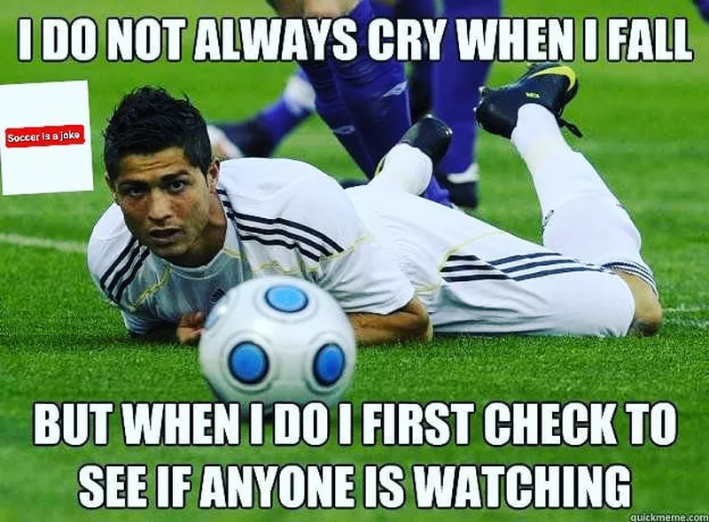 Ronaldo on ground