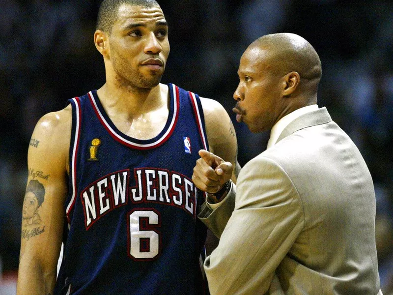 New Jersey Nets coach Byron Scott